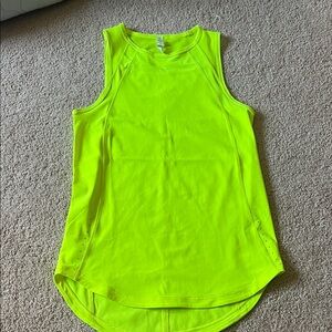lululemon athletica Neon Yellow Athletic Tank Top
